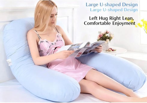 FYHCY #8 Pregnancy Pillows for Sleeping,U Shaped Full Body Maternity Pillow with Removable Cover,Support