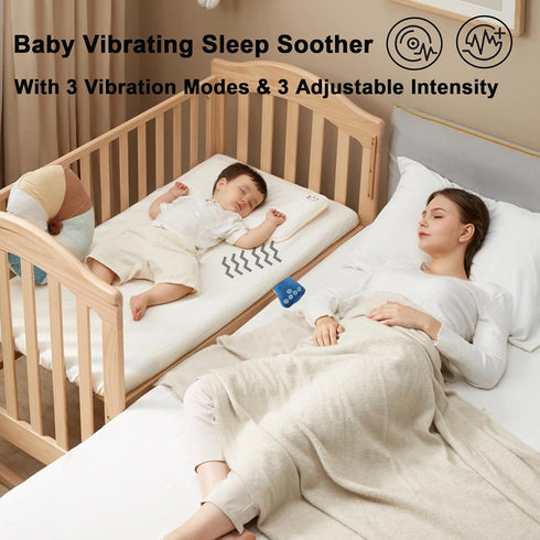 Olfjurk 3 26 Setting, Baby Vibrating Sleep Soother, Portable White Noise Machine for Baby Adult, Adjustable Vibration