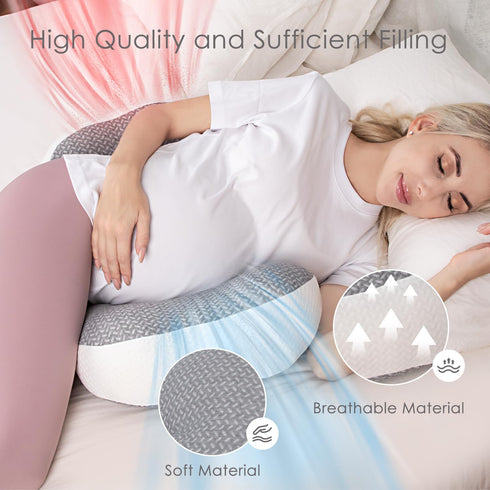 Chilling Home Pregnancy Pillow, Maternity Pillow for Pregnant Women, Pregnancy Pillows for Sleeping Portable, Pregnancy