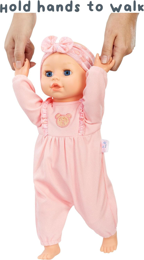Baby Born Learn to Walk Baby Doll Annabell - Realistic Features for Kids Ages 3+, Walks, Crawls, Sits