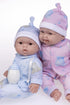 13" Set 2+ Twins Realistic Soft Body Baby Dolls | JC Toys - Berenguer Boutique | Twins Gift with Removable Outfits