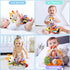 Car Seat Toys for Newborns, Stroller Toys for 0-6 Months with Music Rattles and Teether for Boys Girls