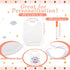 50 DIY Baby Bibs Set, Includes 25 White Feeder Bibs, Blank Baby Bibs, 24 Fabric Markers