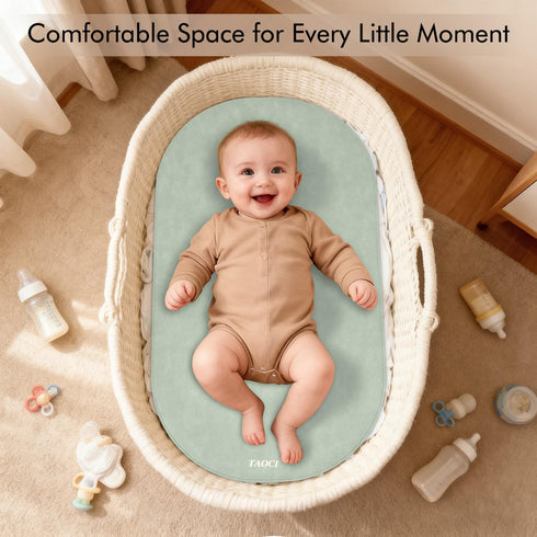 27.5" 15.7" Portable Changing Pad - Baby Changing Mat, Waterproof Diaper Changing Pads, Wipeable Foldable Vegan Leather
