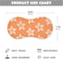 tplaotee 22x11in Orange Stars Cotton Large Burp Cloths for Baby Good Absorbent? Baby wash Cloth for Gender Neutral