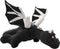 Black Dragon Plush 23.7 in 60 cm Stuffed Animal Toy Pillow Character
