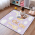 siphylline 50'' 50'' Funny Giraffe Monkey Purple Lilac Soft Padded Baby Gym & Activity Mat for Floor Lightweight Infant