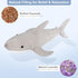SuzziPals Heatable & Coolable Shark Plush, Microwavable Heating Pad Shark Stuffed Animal for Soothing & Relaxation