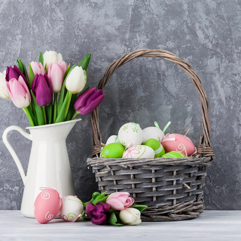 24 ZEAYEA Pieces Wooden Fake Eggs, White Faux Eggs for DIY Easter Eggs, Crafts and Easter Decorations, Fake Egg