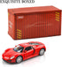 1/36 Scale Porsche 918 Spyder Diecast Model Car, Pull Back Vehicle, Gift for Boys and Girls, Red