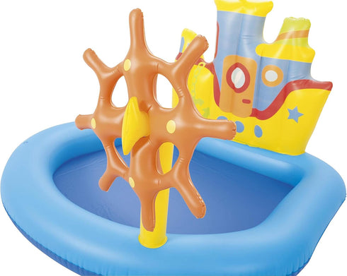 H2O GO H2OGo! Summer (6 Set) Tug Boat Inflatable Splash Pad - Kids Water Toy for Backyard Water Play - Inflatable Water