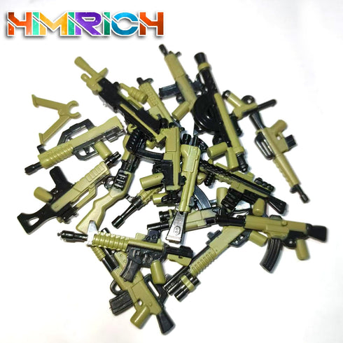 Pack, Set 33 WW2 Military Weapons Military Toy Gun for Classic Building Blocks, Pieces Army Accessory Combination