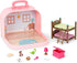 Li’l Woodzeez Bunk Beds Playset - Compact Travel Suitcase with Dollhouse Furniture & Accessories for Kids Age 3+