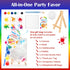 12 Pack BOIKOKY DIY Mini Canvas Painting Party Favor Bags - Includes Easel, Acrylic Paint, Splash Tattoos, Brushes