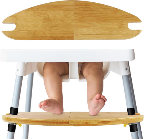 Baby Bamboo High Chair Accessories Compatible with Antilop IKEA Footrest, Adjustable Foot