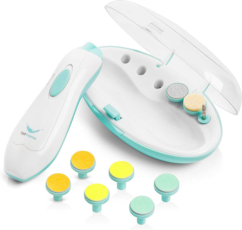 Totfame Baby Nail File Electric Trimmer - 9pc Baby Nail Trimmer Electric Set