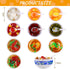 10 Pieces Mini Toy Food Miniatures Chinese Play Food Blue and White Pottery Sweet Soup Syrup Noodle Bowls for Kitchen