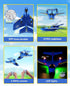 2.4Ghz 8-13 Gyro/Lights/2 ANTSIR Remote Control Airplanes for Kids RC Water Plane Gifts for Boys Age Year Old Easy