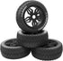 ShareGoo OD 4.52" 1/8 RC Buggy Rubber Tires with 5 Spoke Plastic Rim - Compatible with Arrma Kyosho Exceed RC Traxxas