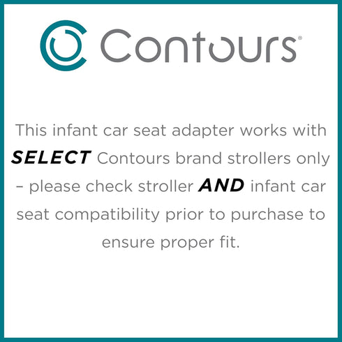 Contours Infant Car Seat Adapter Accessory, Exclusive Compatibility with Select ContoursBaby Baby Strollers and Chicco