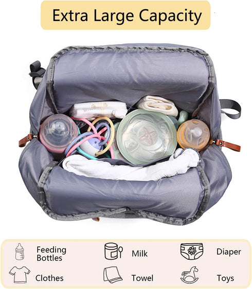 Backpack Pink1 Frank Mully Diaper Bag Large Multifunction Travel Baby Bag for Mom Dad