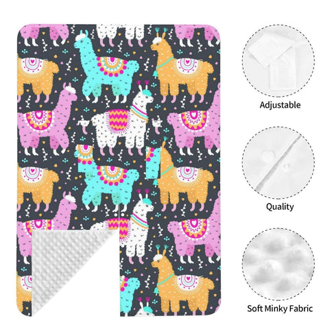 CQMZJHU Llama Alpaca Baby Car Seat, Rain Shelter, Multifunctional Nursing Cover for Newborns, Mother Care