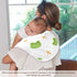 WELLDAY Set 1, 22 11 Inch Muslin Baby Burp Cloths of Soft Absorbent Cute Frog Muslin Washcloths, Bibs, Face Towel