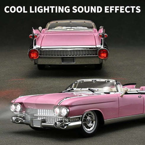 RZAPE 1/24 4-7Pink Toy Car Models Diecast Cars Eldorado Metal Model Cars Carros De Coleccion,Model Car Kits for Adults
