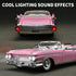 RZAPE 1/24 4-7Pink Toy Car Models Diecast Cars Eldorado Metal Model Cars Carros De Coleccion,Model Car Kits for Adults