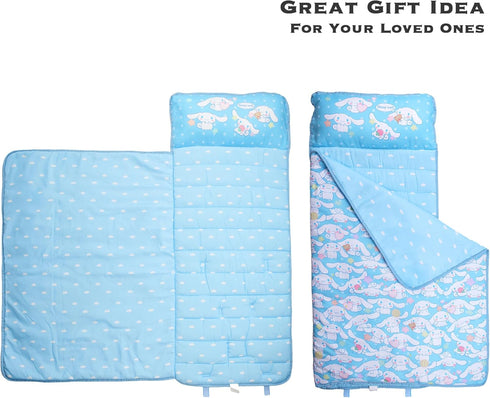 Juju Blue Kawaii Nap Mat - Kawaii Stuff Toddler Nap Mat - Nap Mats for Preschool - Kids Sleeping Bag - Kawaii
