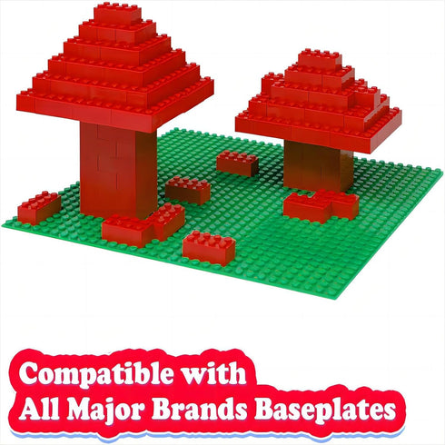 Classic Building Bricks 2x4, Compatible with LEGO Parts 3001, 110 Piece Bulk Building Block for Age 6+ (Red)