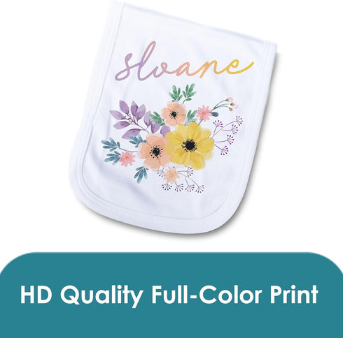 MYETCHEY Personalized Baby Burp Cloth - Unique for Boys & Girls- Burp Cloth for Boys or Girls Newborn Gift