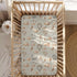 KuphiL10C Mattress-28x52 Hot Air Balloon Transportation Pattern Baby Crib Sheets, Unisex Balloons Birds Clouds Nursery