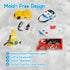 6 Pack, 100% Light Up Bath Toys Food Grade Silicone Bathtub Toys, Shake-Activated Light Up Toys Flash & Lights Color