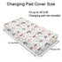 Watercolor Mushroom Forest Changing Pad Covers Colorful Mushroom Floral Leaves Baby Diaper Change Table Sheets for Boy Girl Woodland Fantasy Soft Breathable Stretch Changing Pad Table Mats 32''x16''