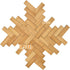 iLAND Varnished Dollhouse Flooring, 1:12 Scale Bamboo Floor Boards, Buy 2 at Half Cost! (48pcs Rectangular)
