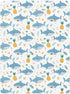 miaozhen Summer 1 Pack 52x28 Cotton Baby Crib Sheets Ultra Soft Cute Cartoon Tropical Shark Crib Mattress Sheet