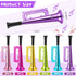 Poen 12 Pcs Mini Metallic Trumpet Musical Instruments, Plastic Noise Makers for Kids Events, Party Favors 7 Inch