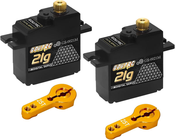GOUPRC 21G Micro Mini Digital Servo of Metal Gears with 25T Servo