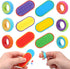 FlufiFiea Sensory Fidget Toys - 6 Pack Fidget Rings and 3 Pack Silicone