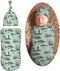 Fisher and Bass Fishes Newborn Swaddle Blankets Hat Sets Soft Baby Receiving