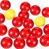 Gejoy 84 Pieces Game Replacement Balls - 4 Sets Compatible with Hungry Hungry Hippos, 76 Red & 8 Yellow Balls