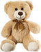 Plush Teddy Bear Cute Stuffed Animal Bear with Bow, 13.8 Inches (Khaki)