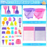 Set 3-10, 2 Pack Set Dreamon Collapsible Beach Toys for Kids Collapsible Sand Bucket with Beach Molds and Mesh Bag