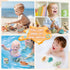 Bath Toys for Kids Ages 1-3: 14 Pack Water Table Bathtub Toy, Floating Boats & Waterfall Bath Cups for Toddler Birthday