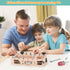Set 3 4 5 Montessori Screwdriver Board with Lock and Key, Montessori Toys for Year Old, Wooden Screw Driver Activities