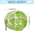 Nesatuwa Fresh Green Apples Pacifier Holder Case with Clip Portable Small Travel Pacifier Pouch for Mom Bag Zipper Coin