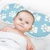 decor gift 4 Pack 22x11in Cotton Burp Cloths Soft Touch Cute Cartoon White Paw Prints Feed Cloth for Unisex Newborns