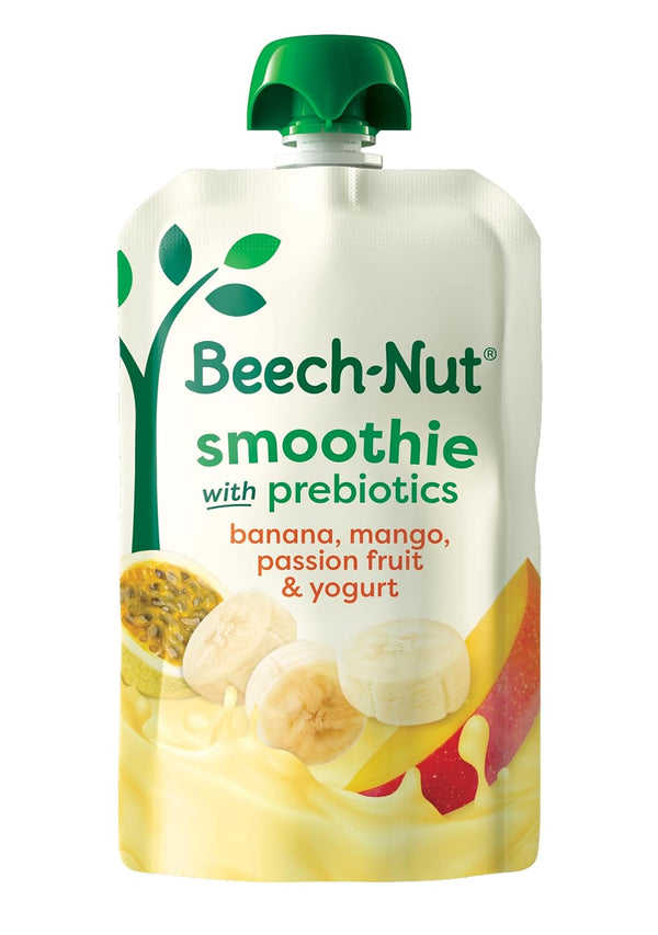 Beech-Nut Toddler Smoothies with Prebiotics, Banana Mango Passion Fruit & Yogurt Baby
