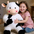32" Large Cow Stuffed Animal, Giant Soft Plush Fluffy Cow Toy Birthday Holiday Party Gifts for Kids Girls Boys